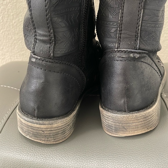 ROXY Mountain & The Seas black tall winter lace up boots size 6.5 - Picture 15 of 16